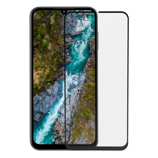 Dbramante1928 Eco-Shield Skjermbeskytter for Samsung Galaxy A35 (5G) med Installasjonsramme - Svart