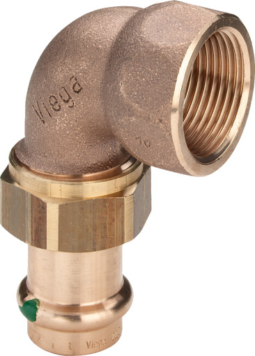 5 stk 22 mm x 3/4" Sanpress overgangskobling 90°
