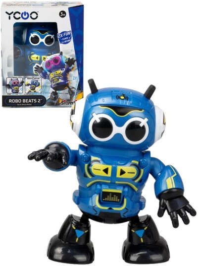 Silverlit Ycoo Robo Beats Ii Interaktiv Robot Med Lys Lyd Og Dj-Funksjon
