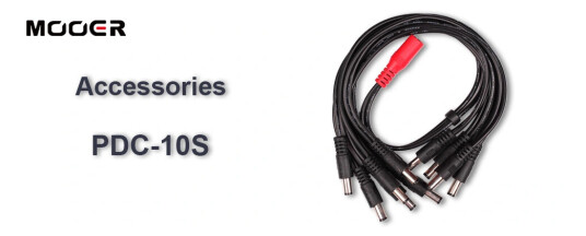 Mooer PDC10S Multi plug 10 Cable straight Mooer PDC10S Multi plug 10 Cable straight