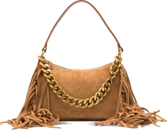 Twinset Dame Vesker Brun ONE SIZE,