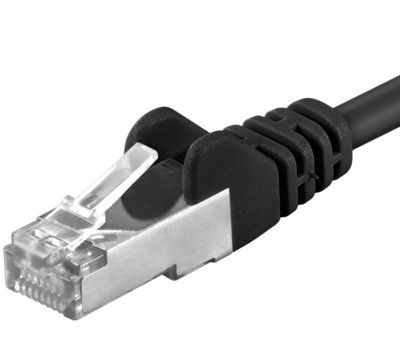 Premiumcord Sp6asftp005c 0,5 M Cat6a Sf/Utp S Ftp Rj 45 Rj 45 Sort SP6ASFTP005C