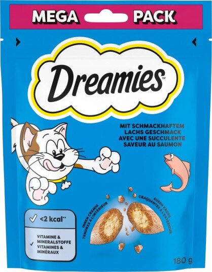 Dreamies Kattesnacks Big Pack Laks 6 X 180 G