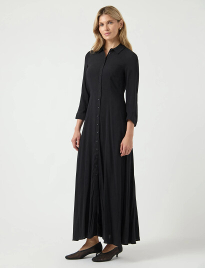 YAS Yassavanna Long Shirt Dress S. Noos - Black - L YAS Yassavanna Long Shirt Dress S. Noos - Black - L