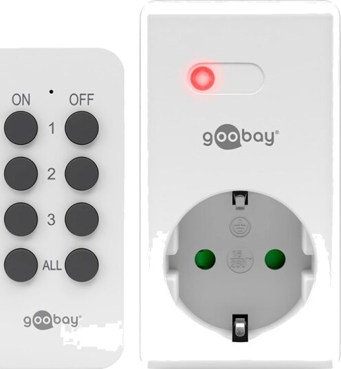 Goobay Smart Stikkontakt med Fjernkontroll (1100w) Goobay Smart Stikkontakt med Fjernkontroll (1100w)
