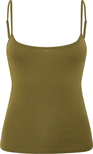 Gina Tricot Perfect Strap Singlet Green XXS