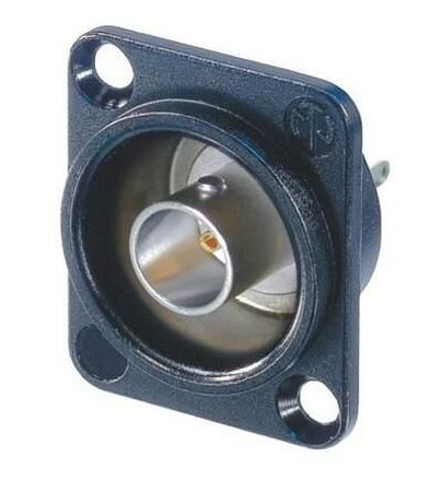 Neutrik Bnc "Bulkhead" Grounded Lodding, "D" Sort