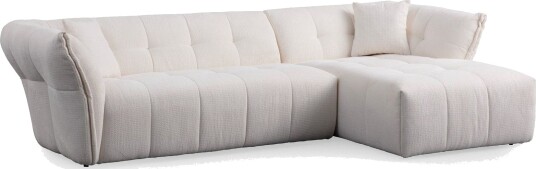 Azzo 4 seters Sofa med Divan Hvit Azzo 4 seters Sofa med Divan Hvit