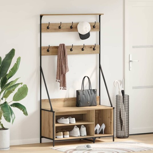 Klesstativ Artisan Eik 100 x 41 x 184 cm Konstruert tre Klesstativ Artisan Eik 100 x 41 x 184 cm Konstruert tre