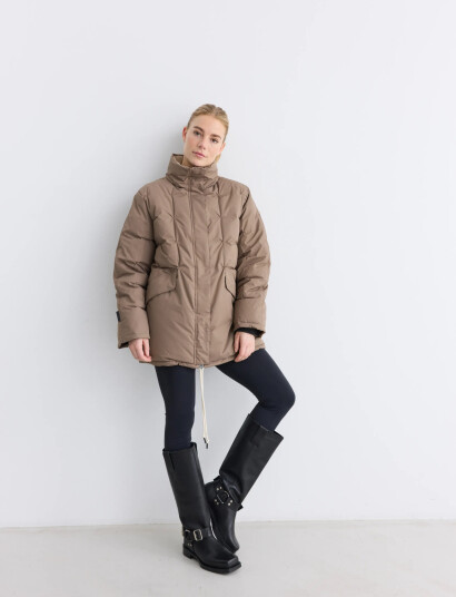 Rethinkit Studios Parka Jacket Cube - Brown - M Rethinkit Studios Parka Jacket Cube - Brown - M