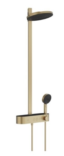 Hansgrohe Pulsify Select Showerpipe/takdusjsett 260 2jet - Med ShowerTablet Select 400-Børstet bronse