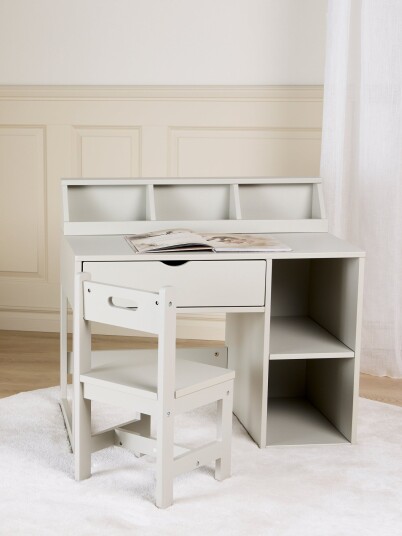Alice &  Fox FAY Skrivebord med Stol Light Grey