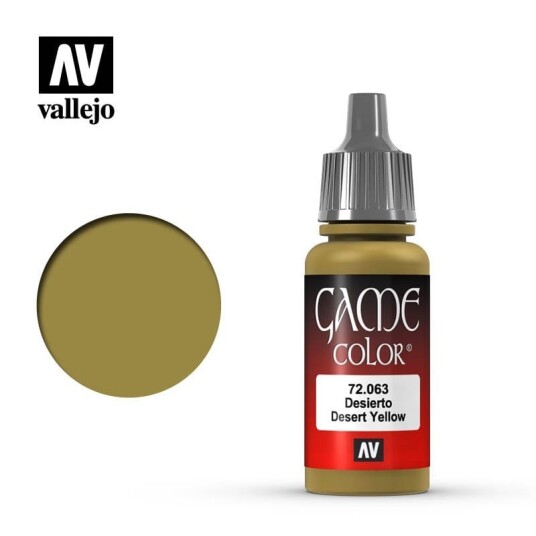 Vallejo Game Color Desert Yellow 17ml (72.063)