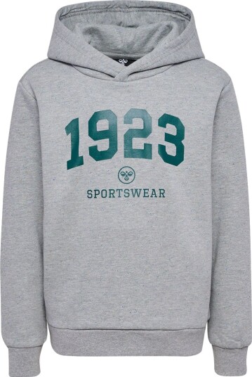 Hummel Hettegenser hmlNipps Light Grey Melange Hummel 7 år (122) Hettegenser Grå