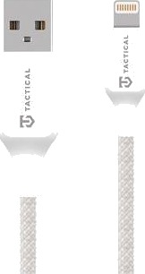 Tactical Stitch Thread Cable Usb-A/Lightning 0,3 M Hvit