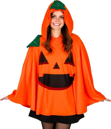 Hisab/Joker Gresskar Cape med Hette One size 97973