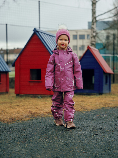 Gullkorn Bukkene Regntøysett Rosa 98