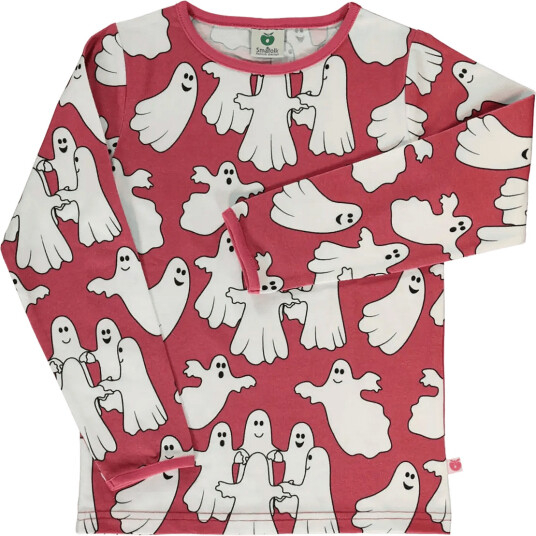 Småfolk Long Sleeved Top With Ghosts Red 110 116