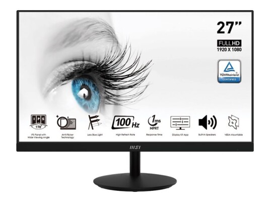 MSI PRO MP271A 27" IPS FHD PC-skjerm med innebygde høyttalere MSI PRO MP271A 27" IPS FHD PC-skjerm med innebygde høyttalere