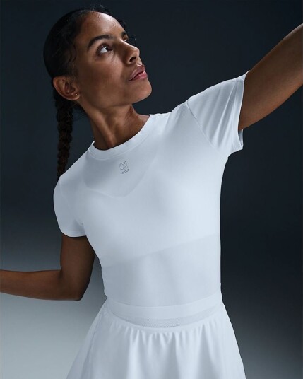 Nike W Nkct Df Advtg Ss Top White/White XL