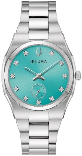 Bulova Dameklokke 96P243 Surveyor Blå/Stål Ø34 mm Bulova Dameklokke 96P243 Surveyor Blå/Stål Ø34 mm