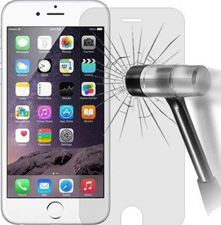 iPhone 6 Plus / 6S Plus Heldekkende Beskyttelsesfilm av Herdet Glass