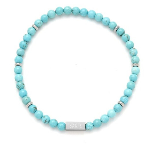 Samie Matheo Turqouise Bracelet Rustfritt stål 19 cm Samie Matheo Turqouise Bracelet Rustfritt stål 19 cm