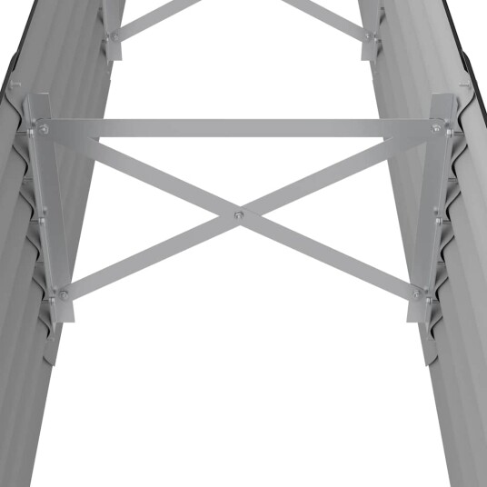 vidaXL Plantekasse pulverlakkert stål 224x40x36 cm antrasitt vidaXL Plantekasse pulverlakkert stål 224x40x36 cm antrasitt