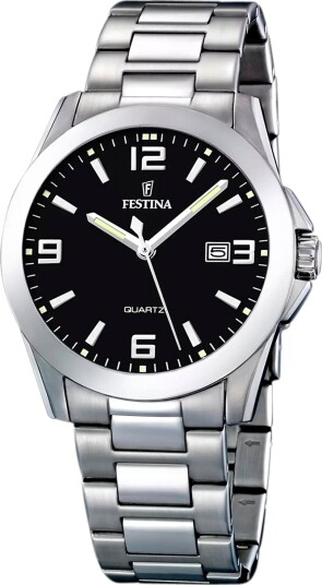 Festina Herreklokke F16376 4 Dress Sort/Stål Ø40 mm Festina Herreklokke F16376 4 Dress Sort/Stål Ø40 mm