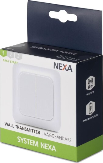 Nexa WT-2 Veggsender 2-kanals Trend 1620837 Nexa WT-2 Veggsender 2-kanals Trend 1620837
