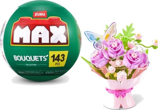 Max Build More Bouquets Collection Byggesett Rosa 143 Deler