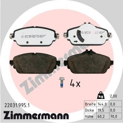 Bremseklosser ZIMMERMANN 22031.995.1