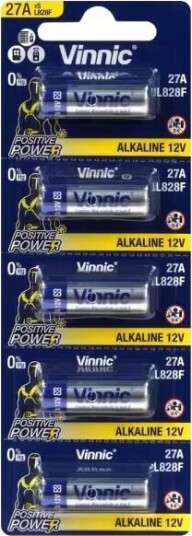 VINNIC BATTERIES FOR THE CAR REMOTE CONTROL 27A BLISTER 5 PCS L828 VINNIC BATTERIES FOR THE CAR REMOTE CONTROL 27A BLISTER 5 PCS L828