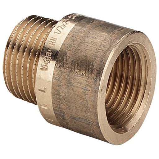 Viega 1/2" x 80 mm Haneforlenger i Silikonbronse for Vannpumper