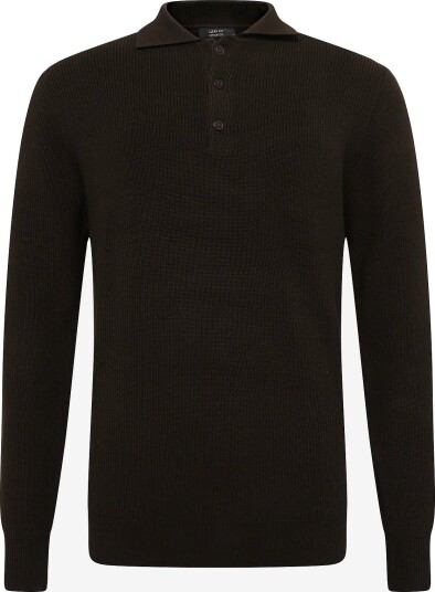 Clean Cut Copenhagen Mario Polo Knit   DARK BROWN   S