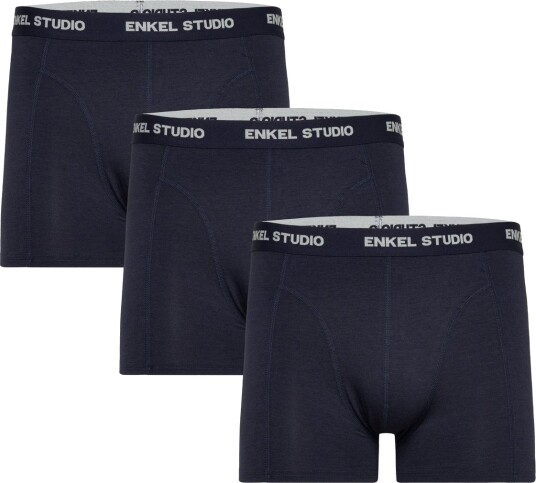 Enkel Studio Boxer Bambus 3Pack Eskarlo   Navy   L