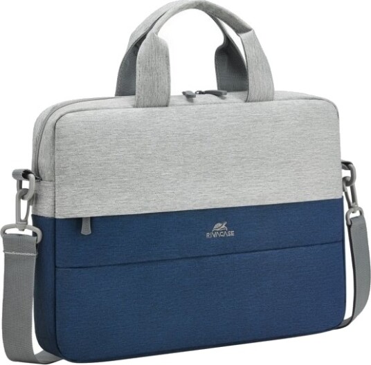 Rivacase 7522 Grey Dark Blue Stresskoffert 35.6 Cm 14" Skulderrem 410G