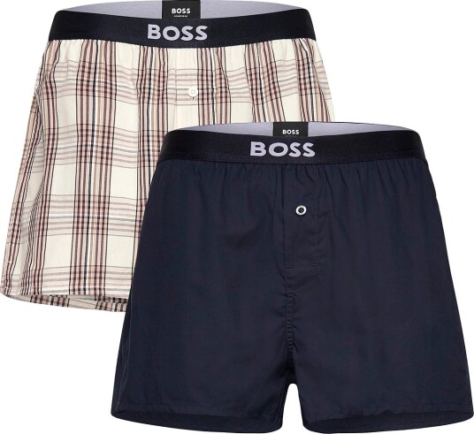 BOSS 2P Boxer Shorts Ew   OPEN WHITE   XL