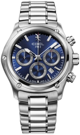 Ebel 1911 Herreklokke 1216618 Blå/Stål Ø44 mm Ebel 1911 Herreklokke 1216618 Blå/Stål Ø44 mm