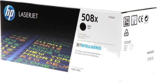 HP Toner CF360X 508X Svart