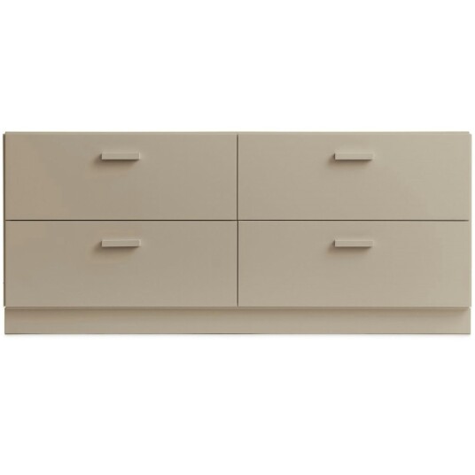 String Relief Kommode Lav med Sokkel Beige