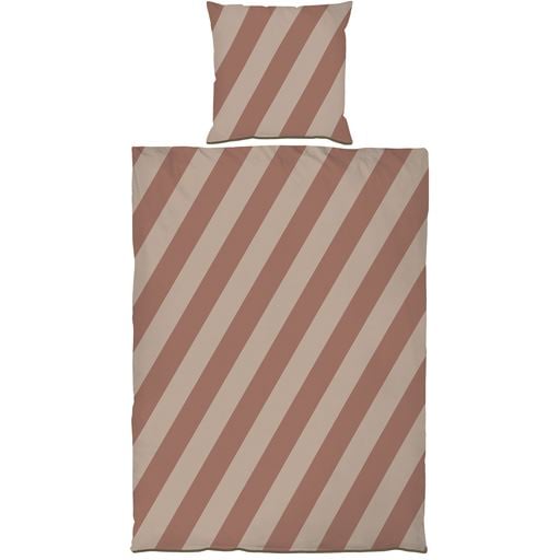 Diagonal Sengesett 140x200 + 60x63 cm, Sand / Brick