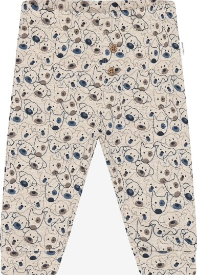 Minymo Pants Aop BEIGE MELANGE 68