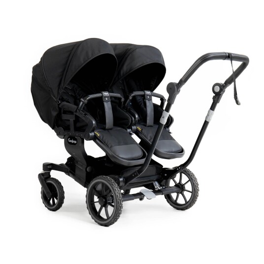 Barnevogn Komplett Emmaljunga Twin 735 Sportsvogn All Black Flat Barnevogn Komplett Emmaljunga Twin 735 Sportsvogn All Black Flat