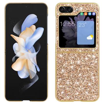 Samsung Galaxy Z Flip6 Glitter Series Hybrid-deksel Gull