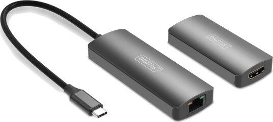 Digitus 30m HDMI USB-C Video/Lyd Utvider - Sender og Mottaker