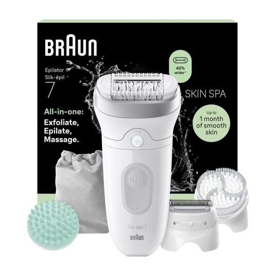 Braun Silk·épil 7 Skin Spa epilator SE7 081 sølv