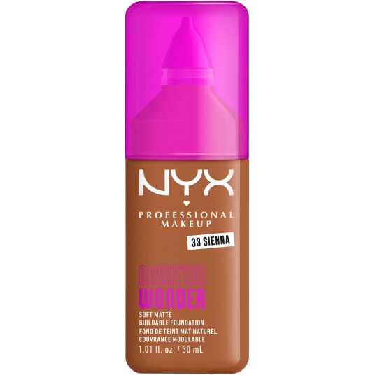 NYX Make Em Wonder Foundation 33 Sienna 25ml med hudpleieingredienser
