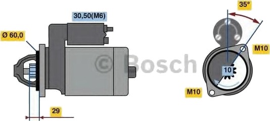 BOSCH 0 986 022 240 Starter BOSCH 0 986 022 240 Starter