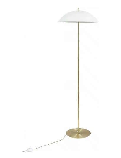 Dyberg Larsen Globus Gulvlampe Beige/ Messing Beige ONE SIZE Dyberg Larsen Globus Gulvlampe Beige/ Messing Beige ONE SIZE